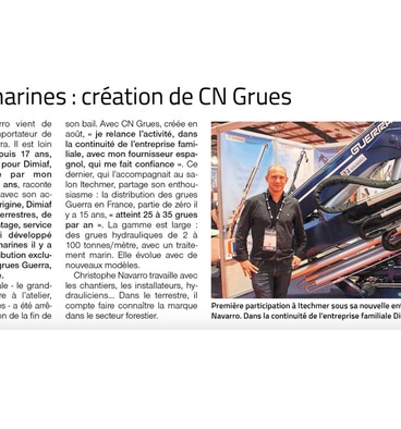 CN GRUES prends le relais de DIMIAF